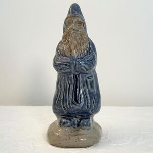 Vintage 1989 Westerwald Salt Glaze Blue Gnome Pottery Figurine Limited Edition